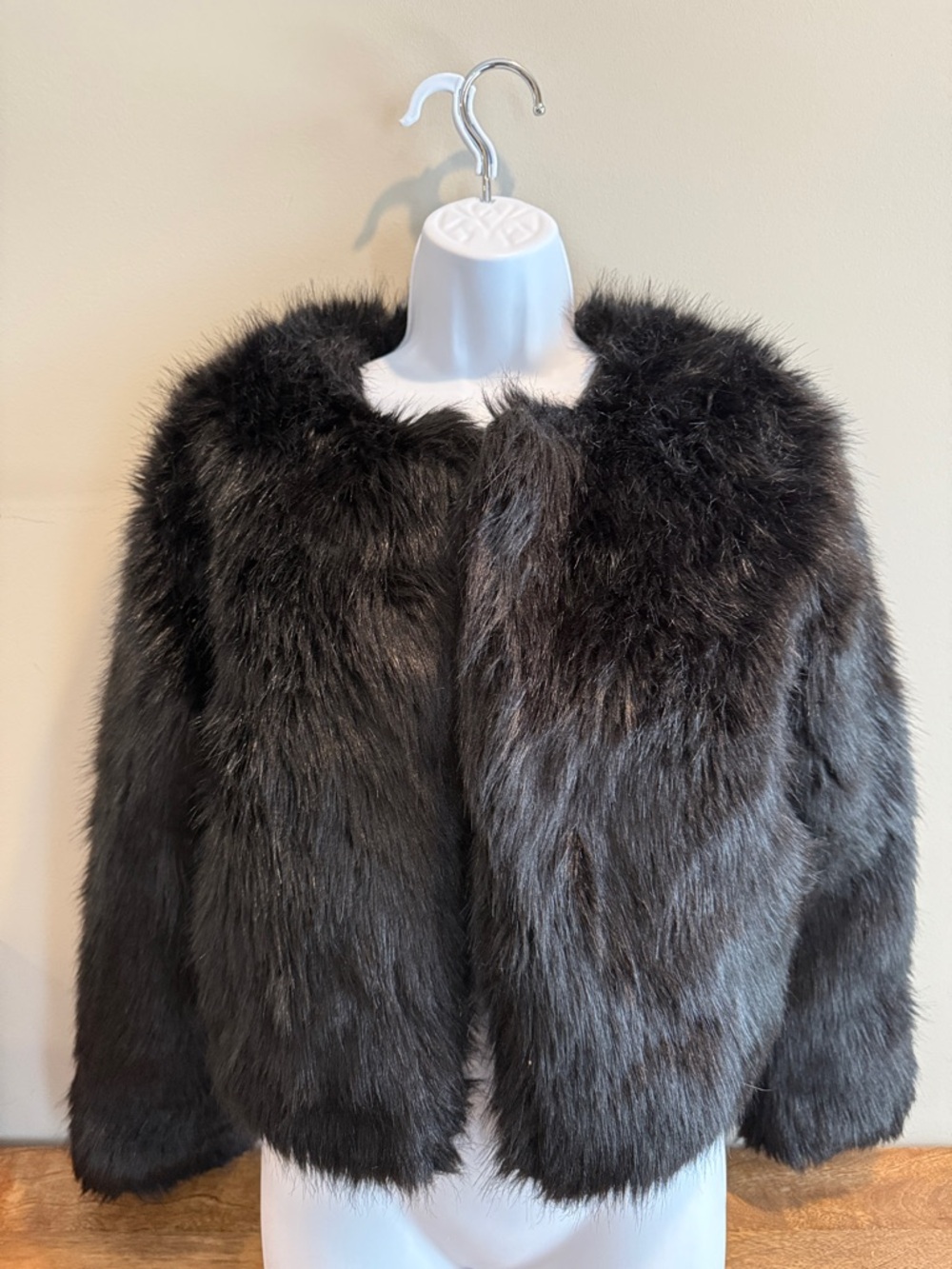 Fashion Nova Black Faux Fur Jacket